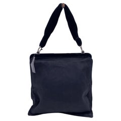 Yves Saint Laurent Black Fabric Velvet Evening Bag Handbag