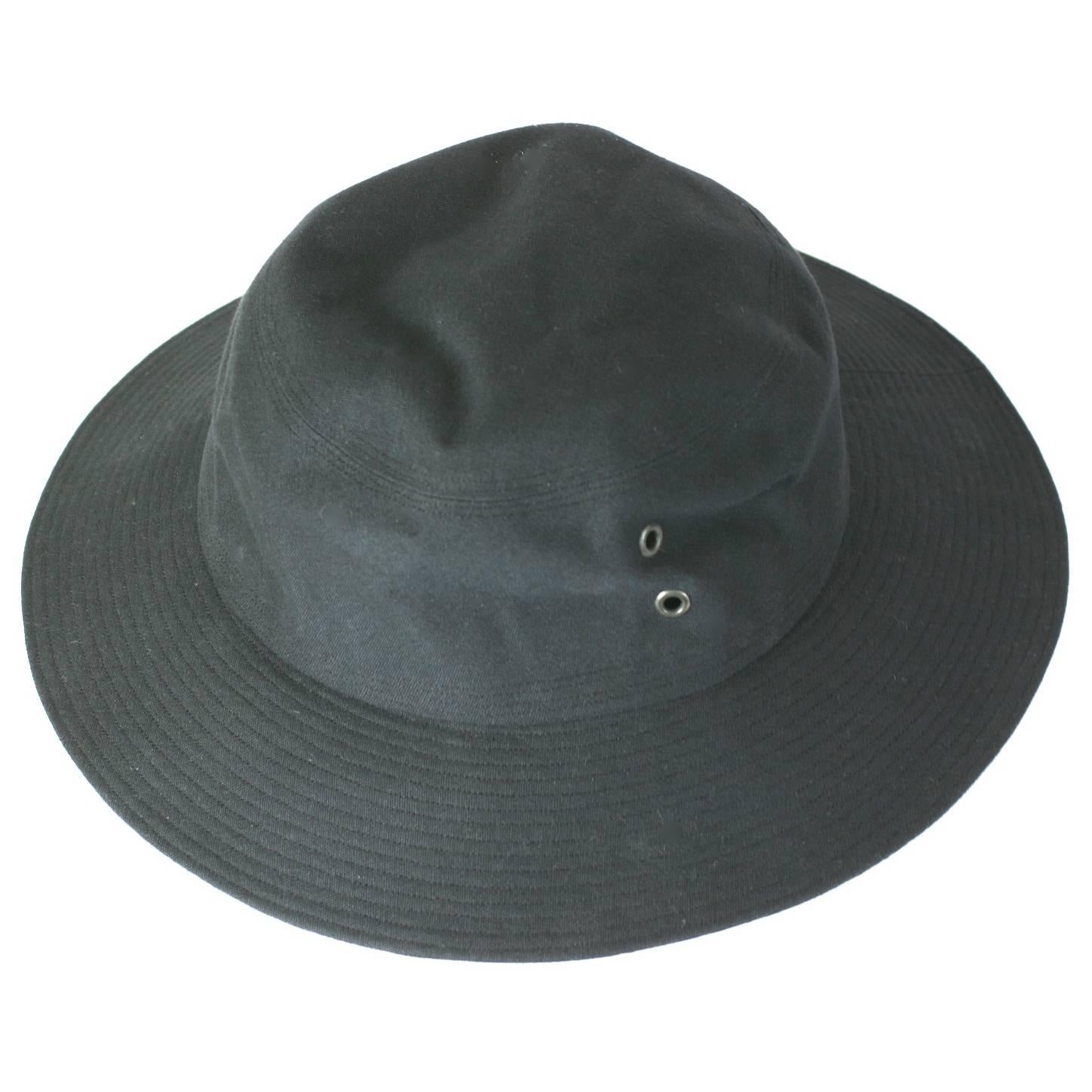 Yves Saint Laurent Black Fisherman's Hat For Sale