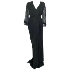 Yves Saint Laurent black gown