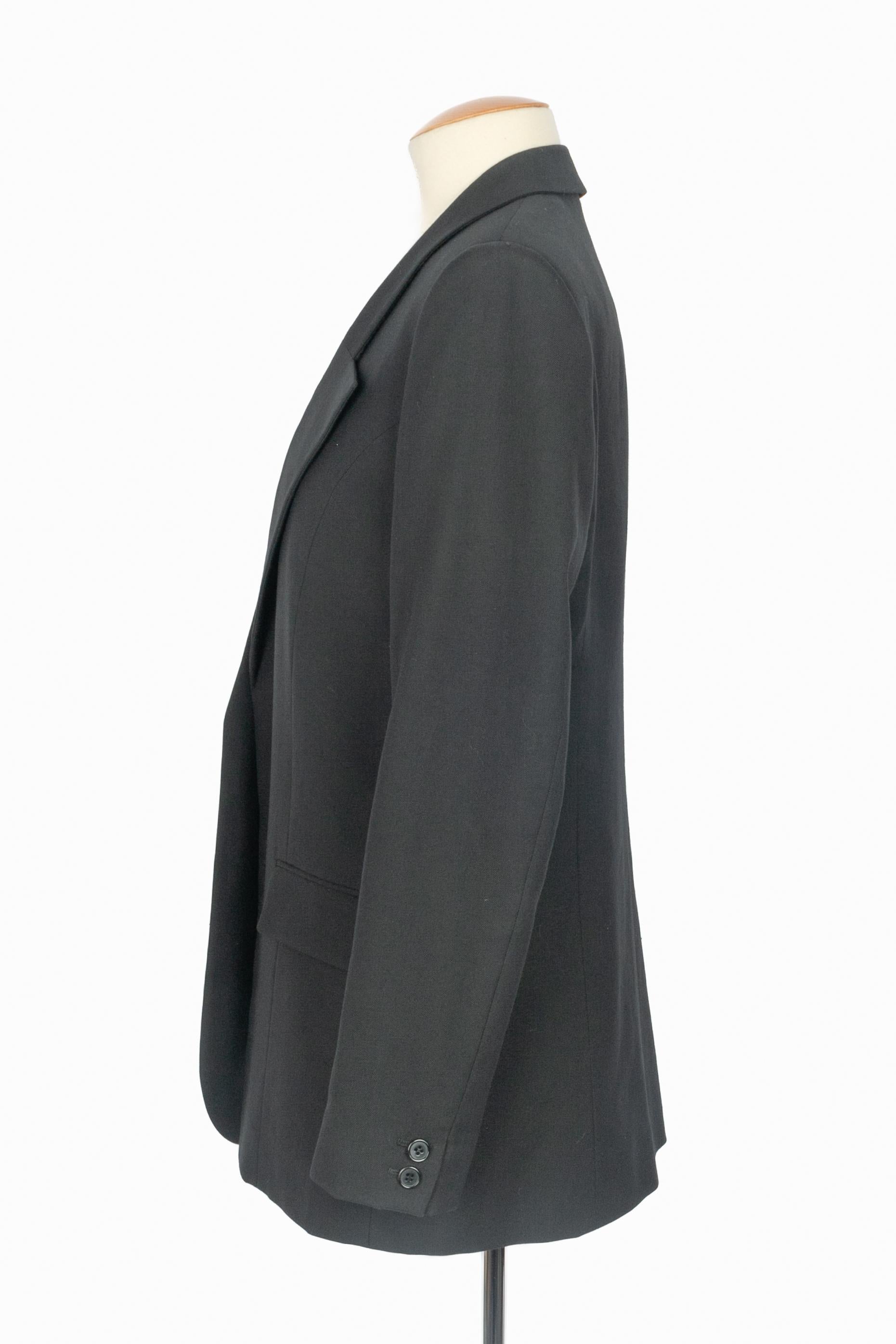 Giacca nera Yves Saint Laurent in vendita 3