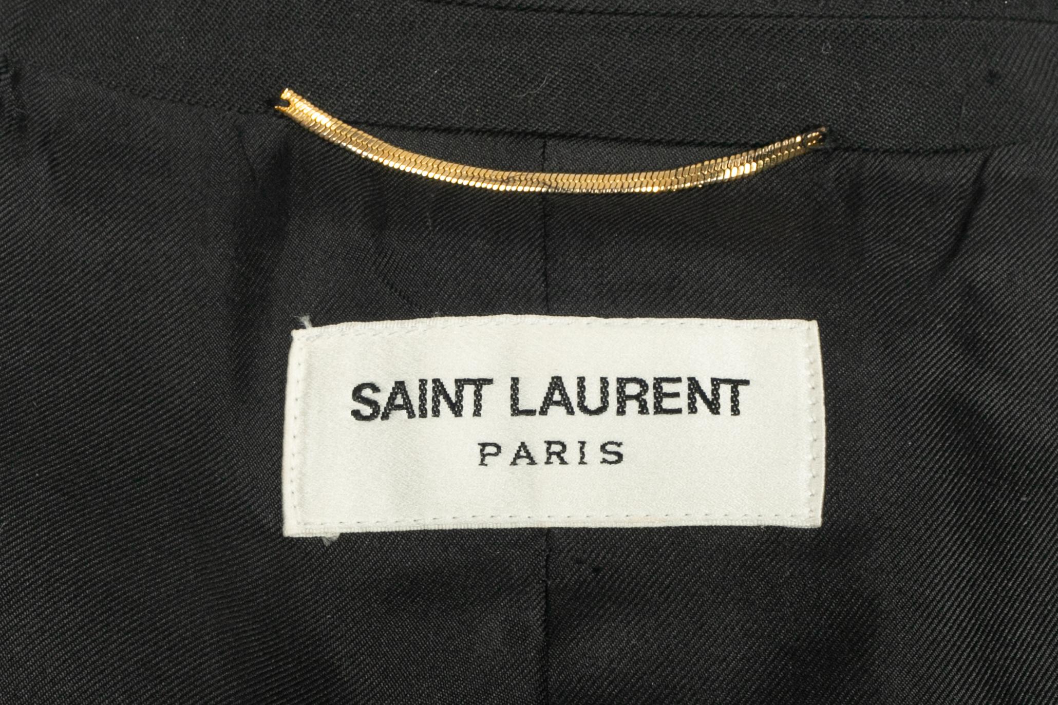 Giacca nera Yves Saint Laurent in vendita 4