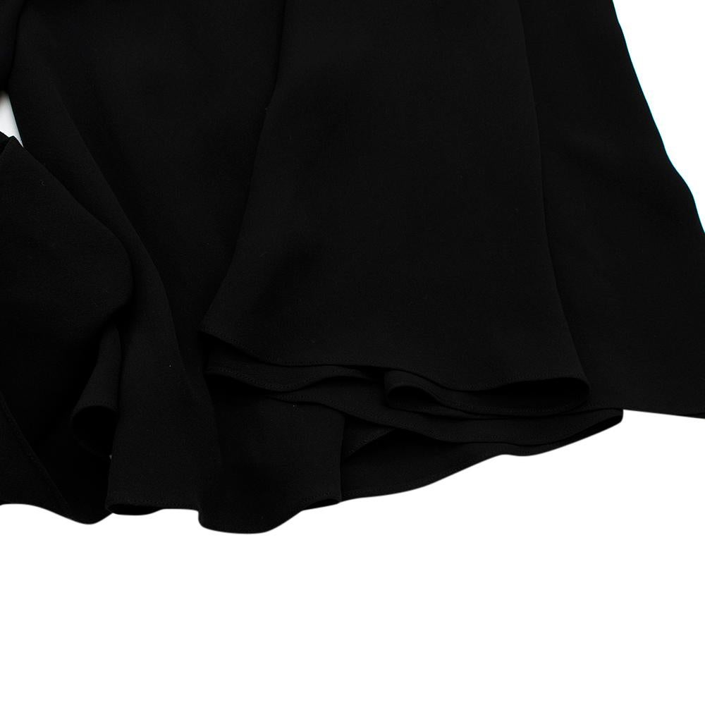 Yves Saint Laurent Black Jumpsuit with Ruffled Details - Size Estimated S 1