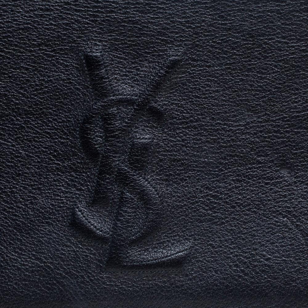 Yves Saint Laurent Black Leather Belle De Jour Flap Clutch 3