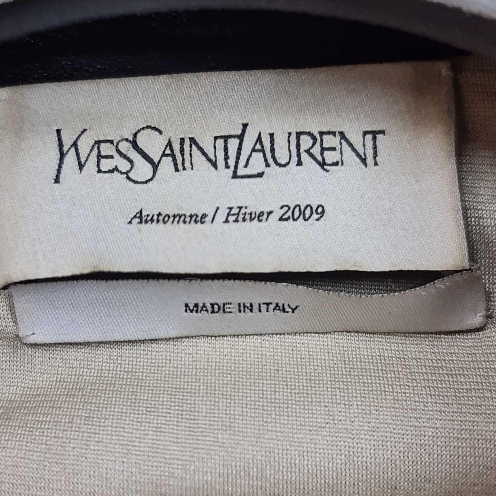Yves Saint Laurent Veste de motard en cuir noir - Taille 38 Pour femmes en vente