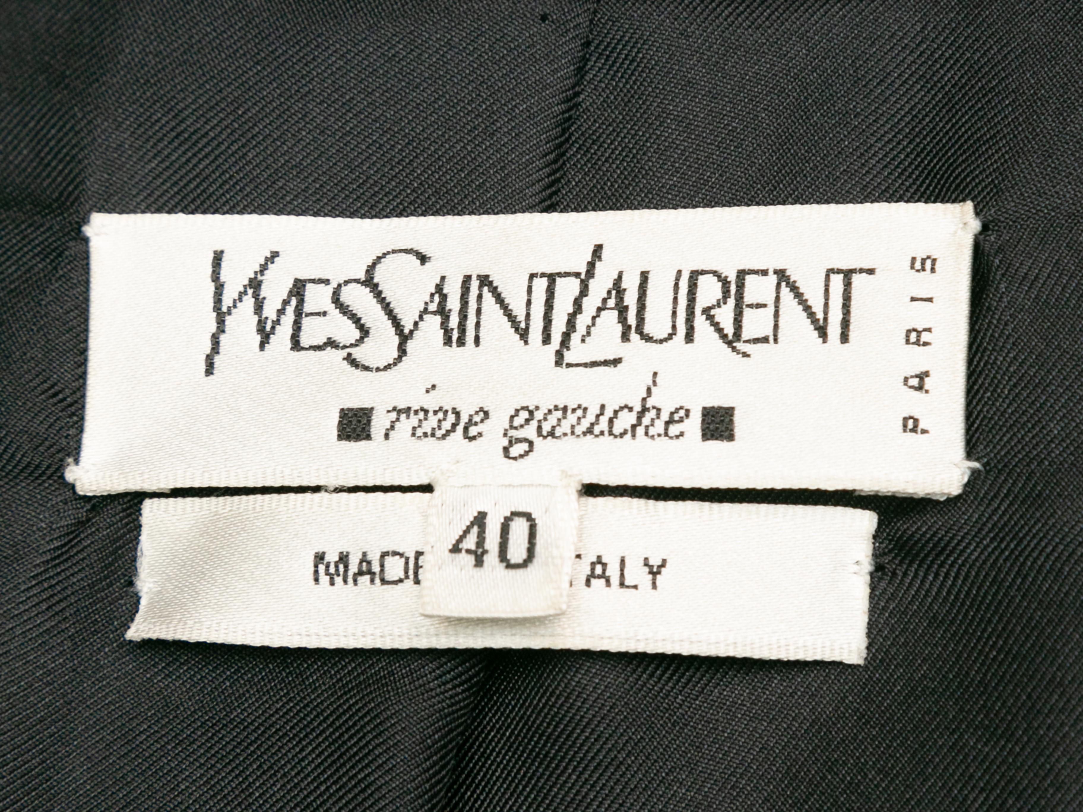 saint laurent leather blazer