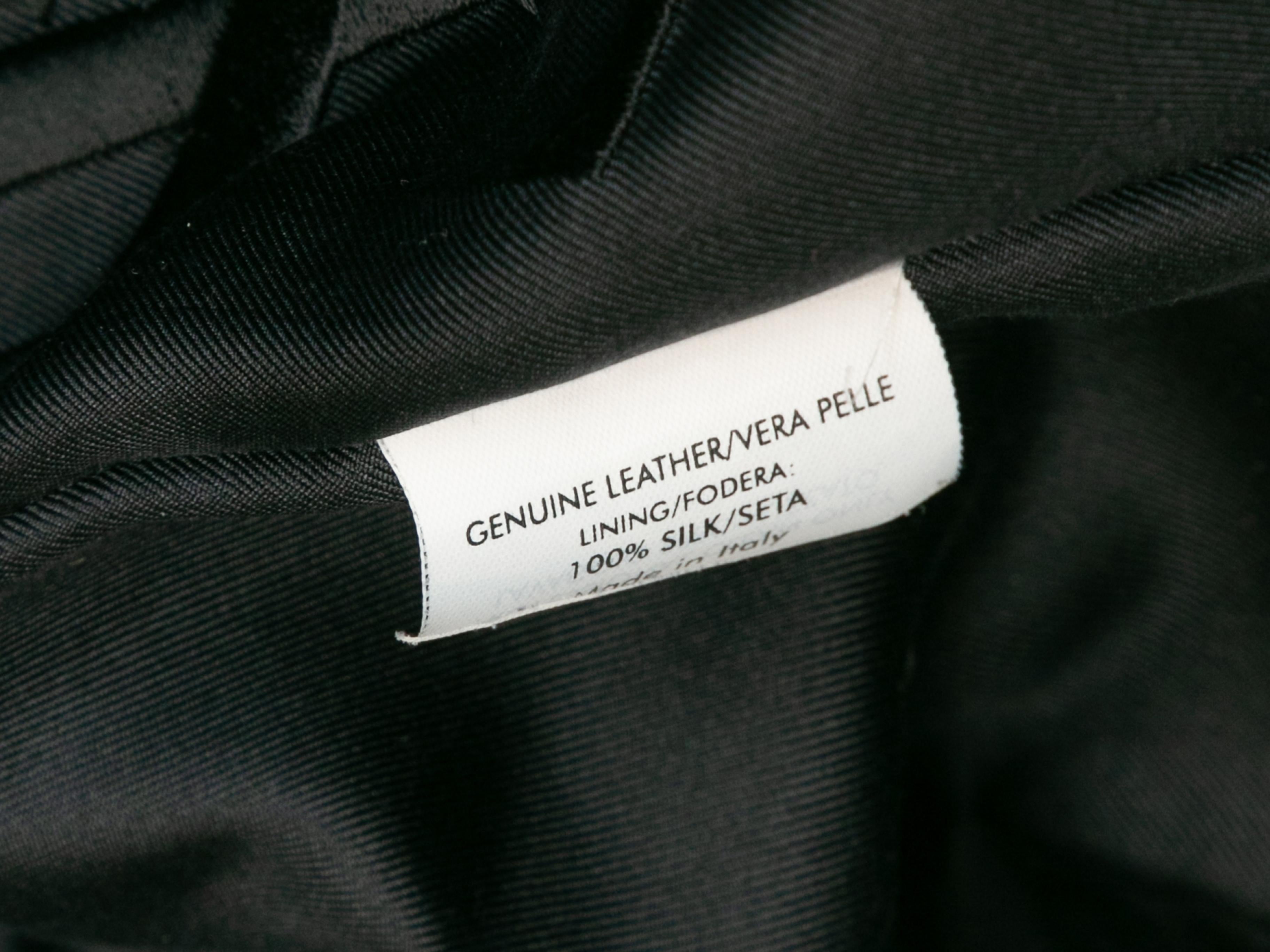Yves Saint Laurent Black Leather Blazer In New Condition In New York, NY