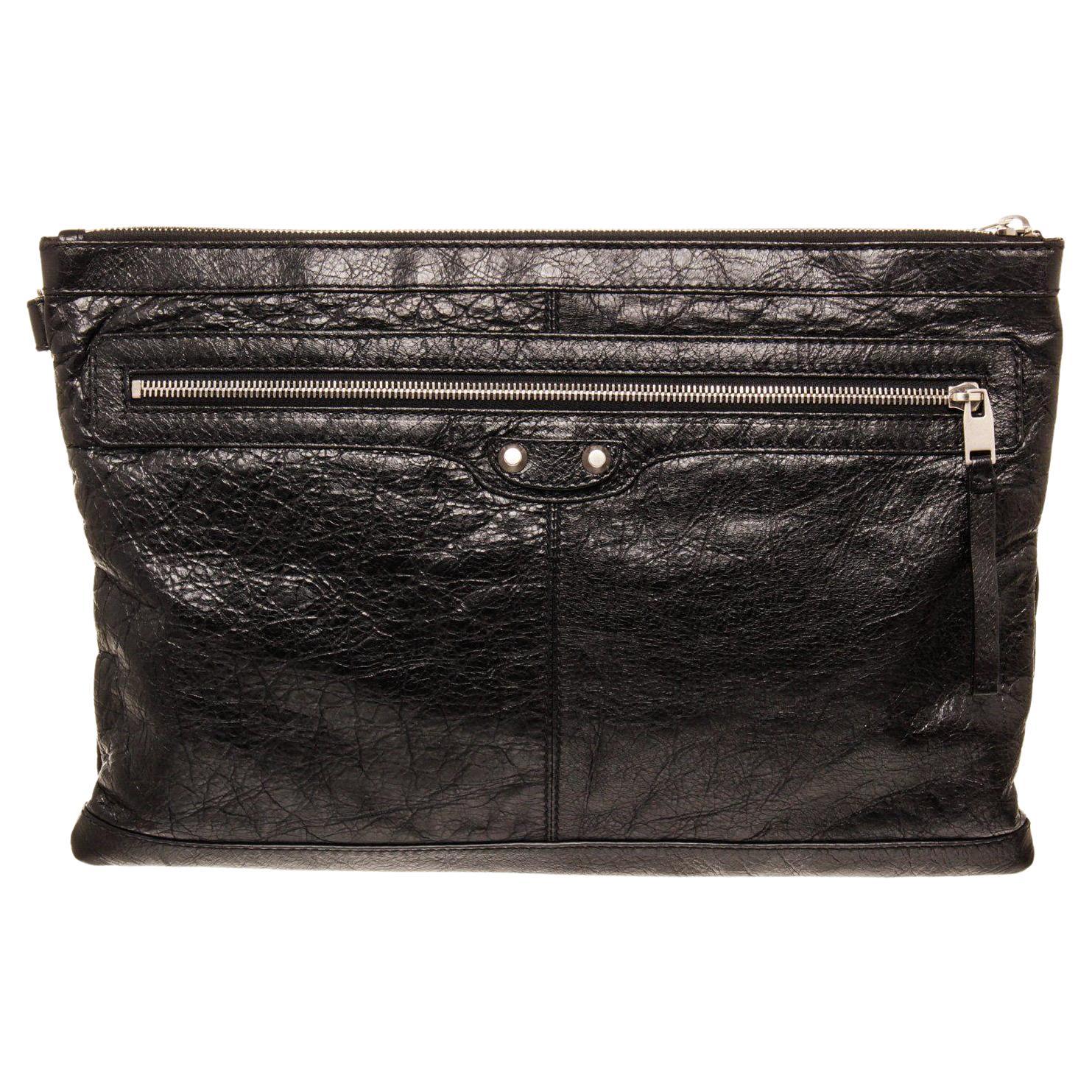 Vintage Yves Saint Laurent YSL Black Braided Rope Coral Shell Clutch