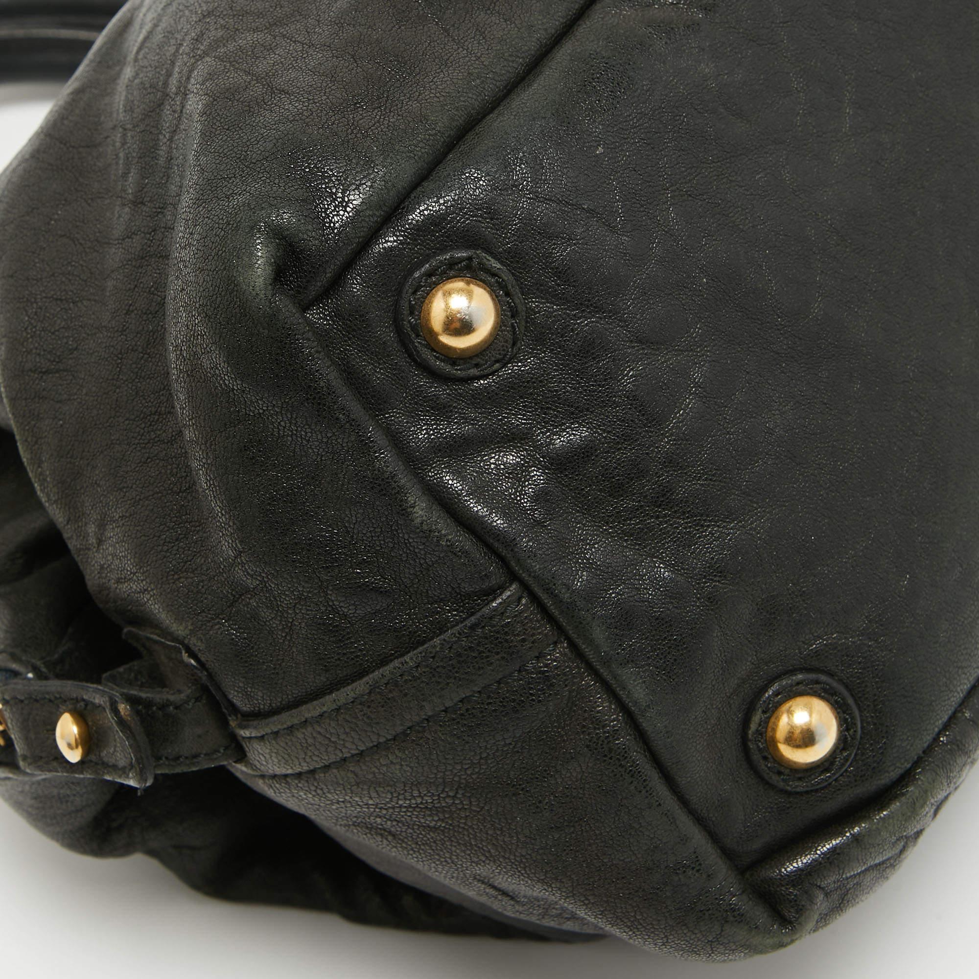 Yves Saint Laurent Black Leather Easy Y Boston Bag 13