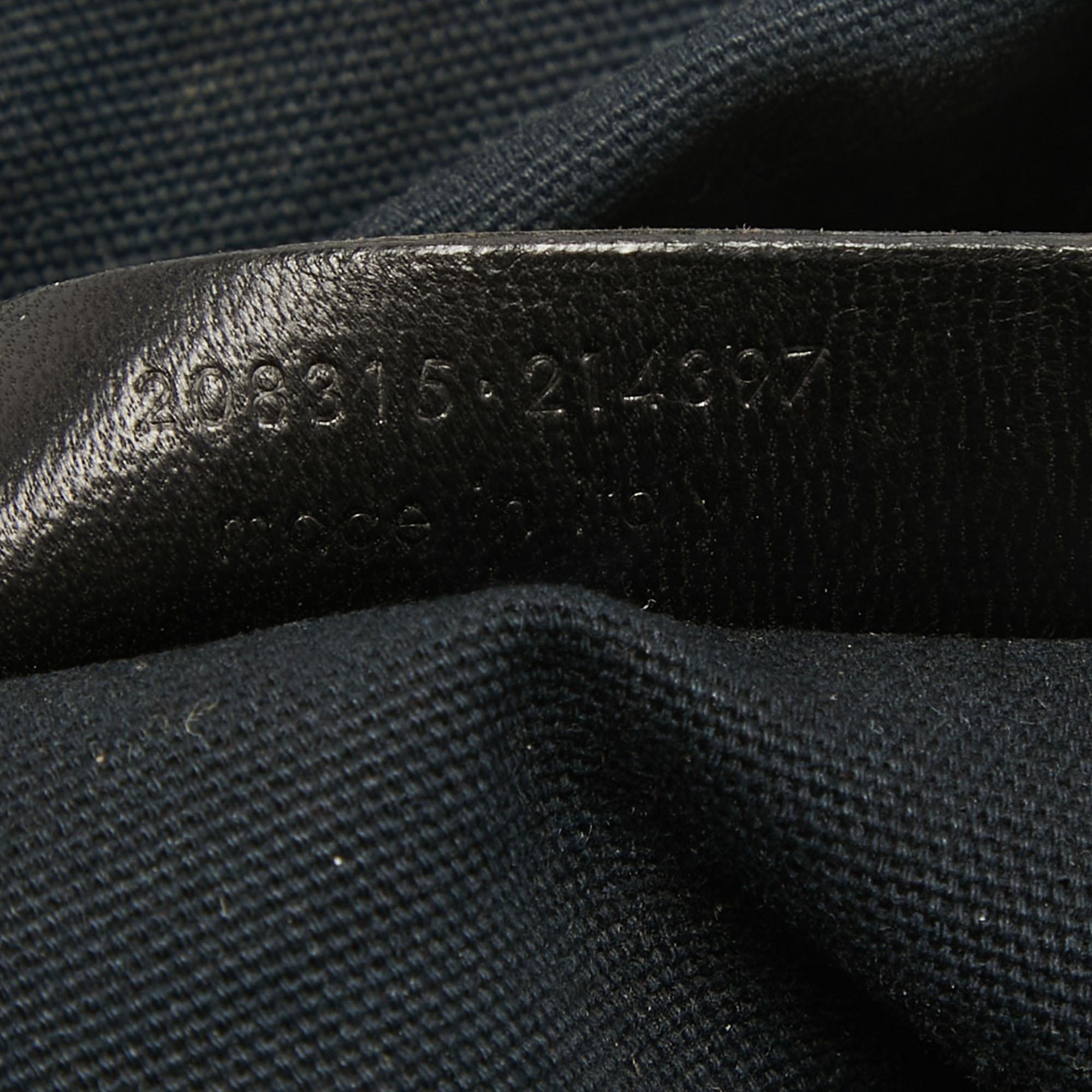 Yves Saint Laurent Easy Y Boston Tasche aus schwarzem Leder im Angebot 14