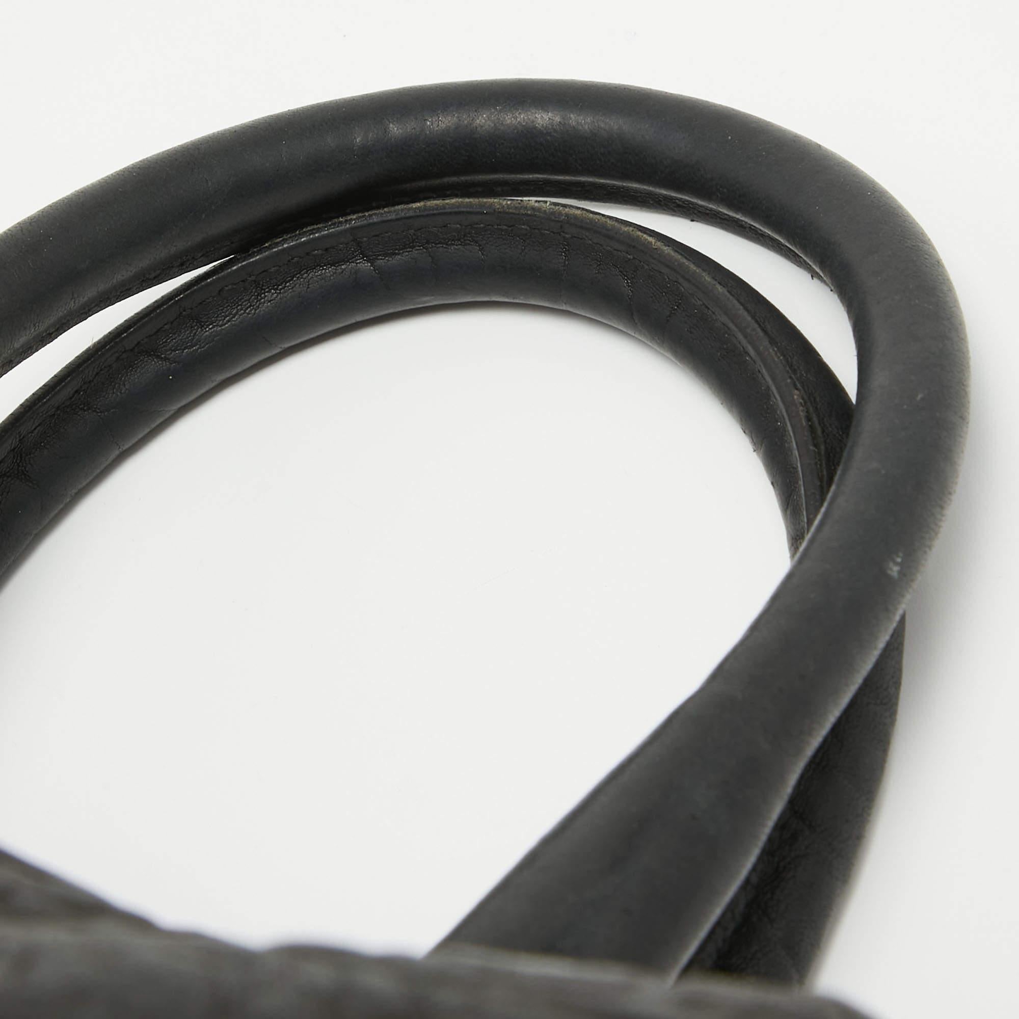 Yves Saint Laurent Black Leather Easy Y Boston Bag 5