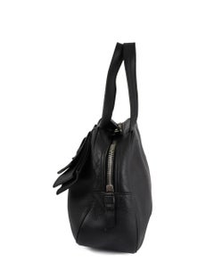 Yves Saint Laurent Schwarze Lederhandtasche