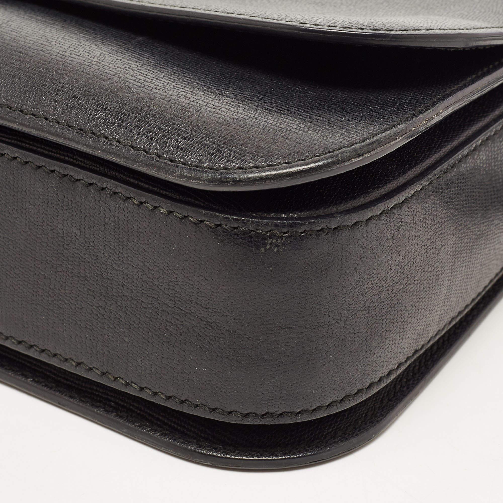 Yves Saint Laurent Black Leather Large Chyc Flap Shoulder Bag 11