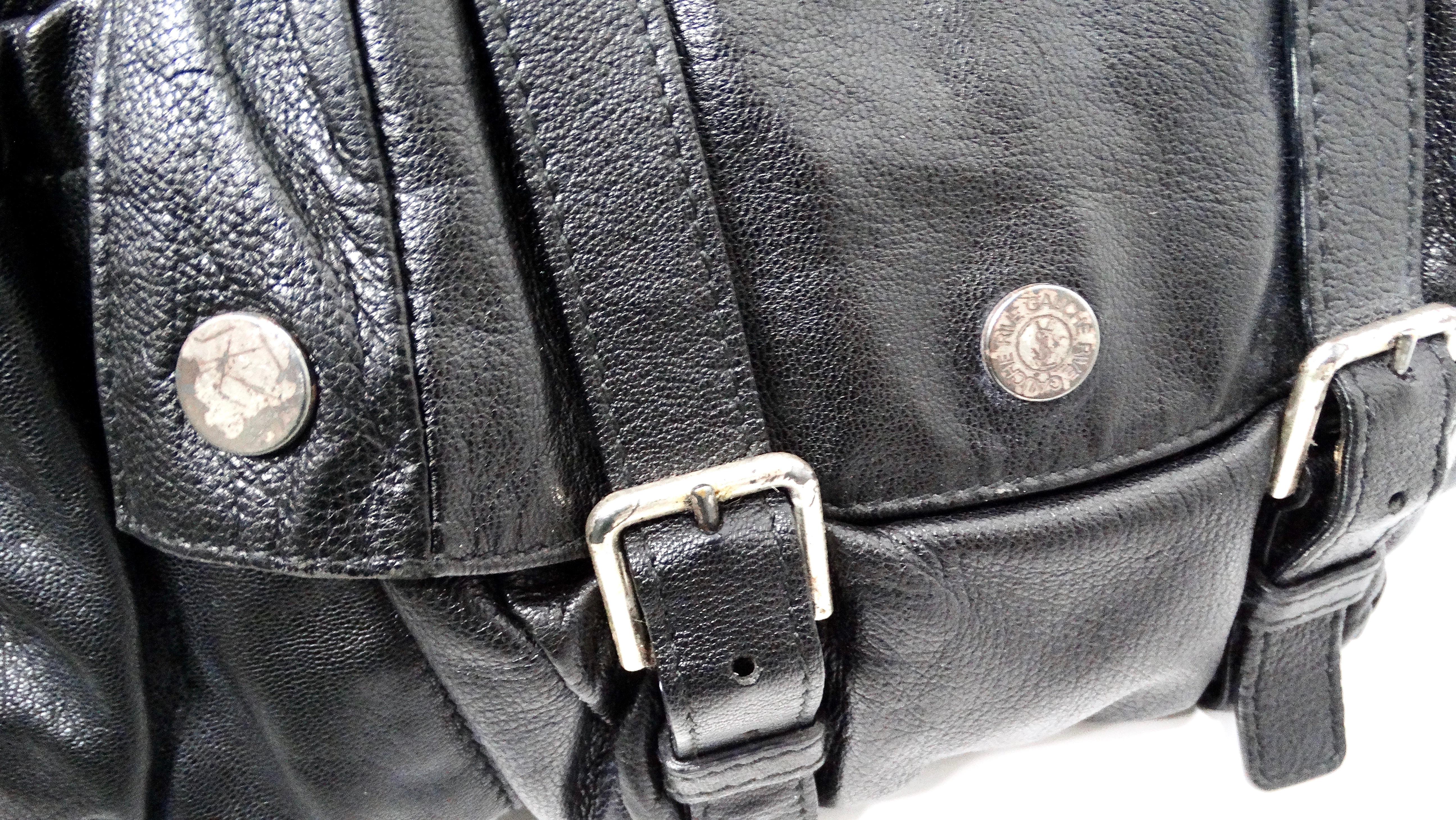 Yves Saint Laurent Borsa a tracolla in pelle nera Mala Mala Horn, circa 2 anni fa in vendita 5