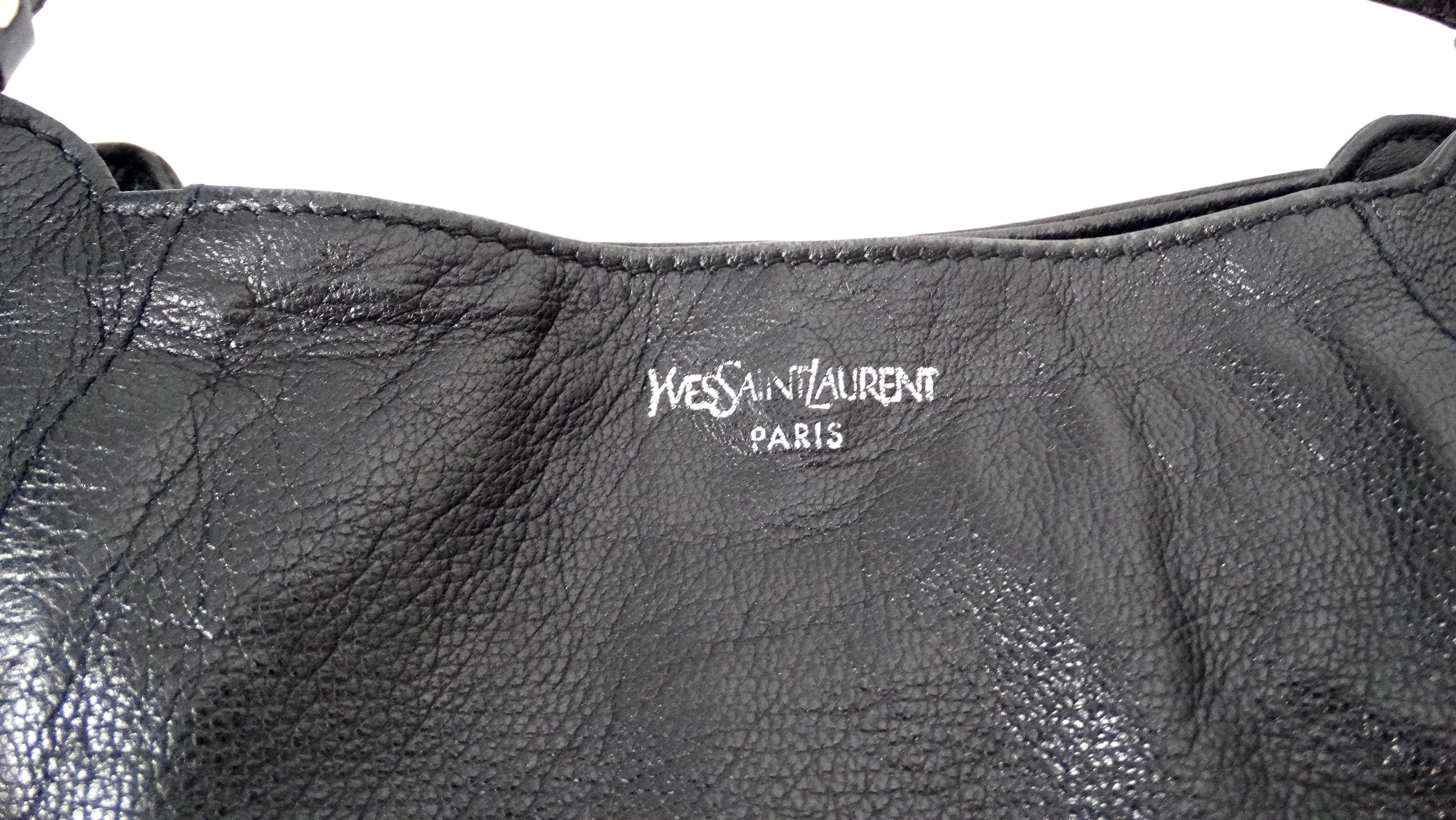 Yves Saint Laurent Borsa a tracolla in pelle nera Mala Mala Horn, circa 2 anni fa in vendita 7