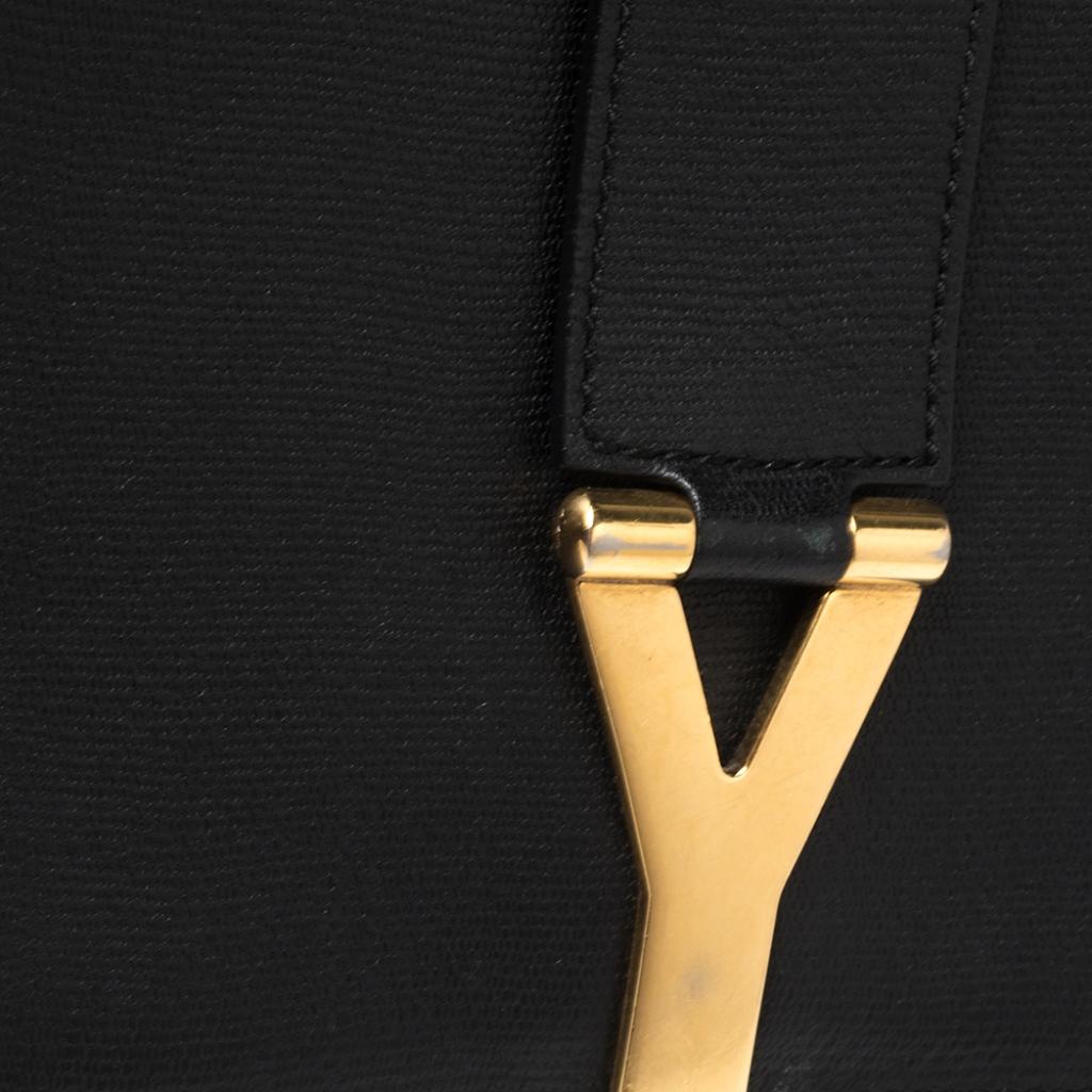 Yves Saint Laurent Black Leather Medium Chyc Flap Bag 5