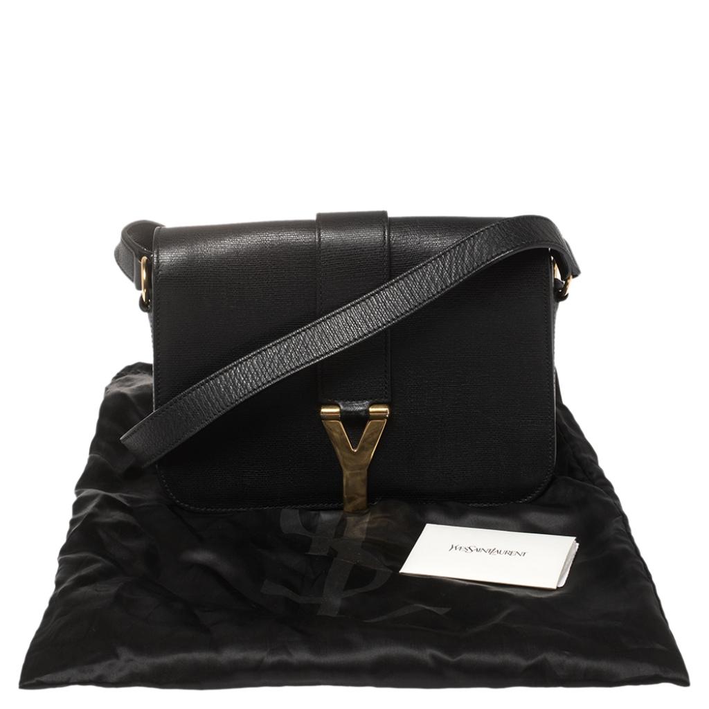 Yves Saint Laurent Black Leather Medium Chyc Flap Bag 6