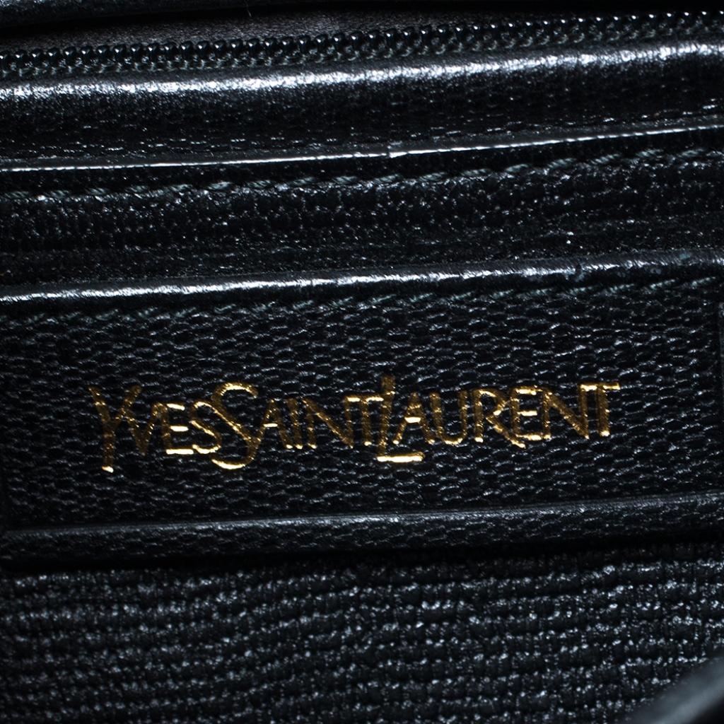 Yves Saint Laurent Black Leather Medium Chyc Flap Bag 1