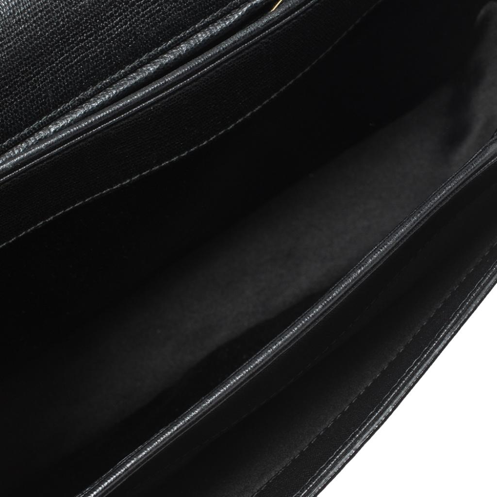 Yves Saint Laurent Black Leather Medium Chyc Flap Bag 2