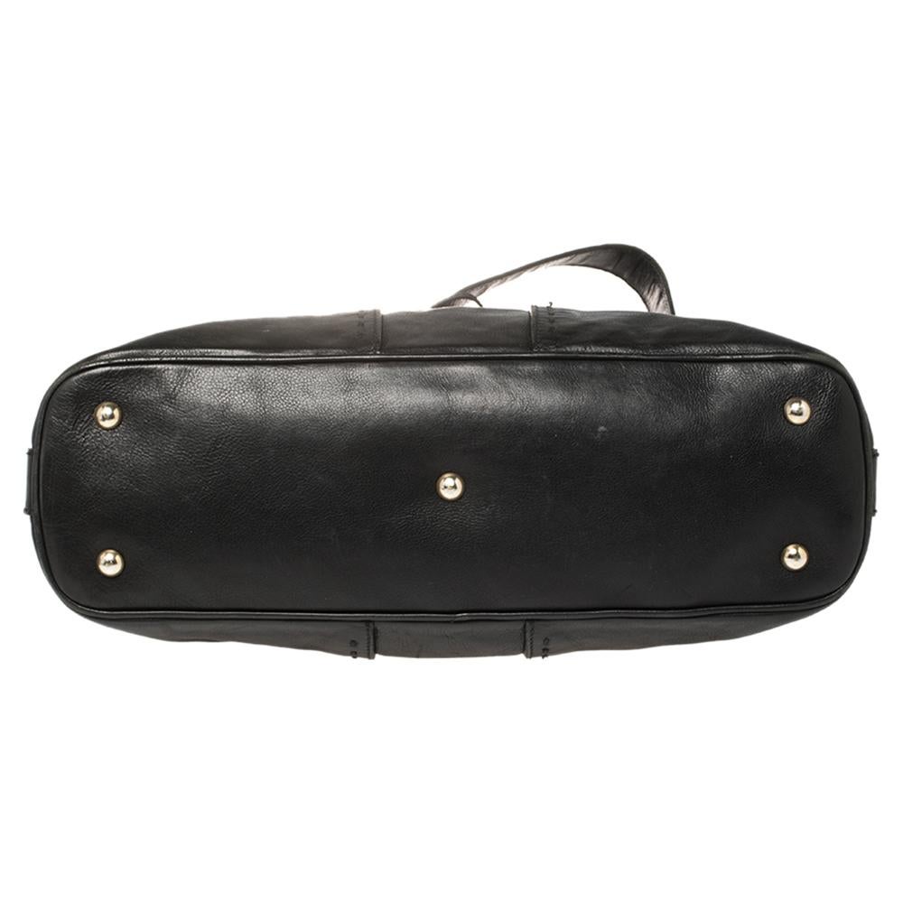 Yves Saint Laurent Black Leather Medium Muse Satchel 6