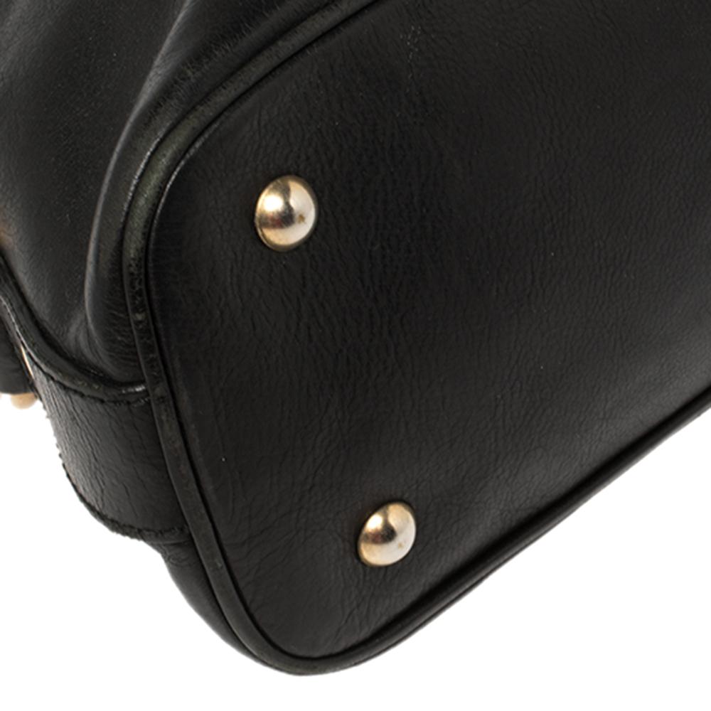Yves Saint Laurent Black Leather Medium Muse Satchel 2