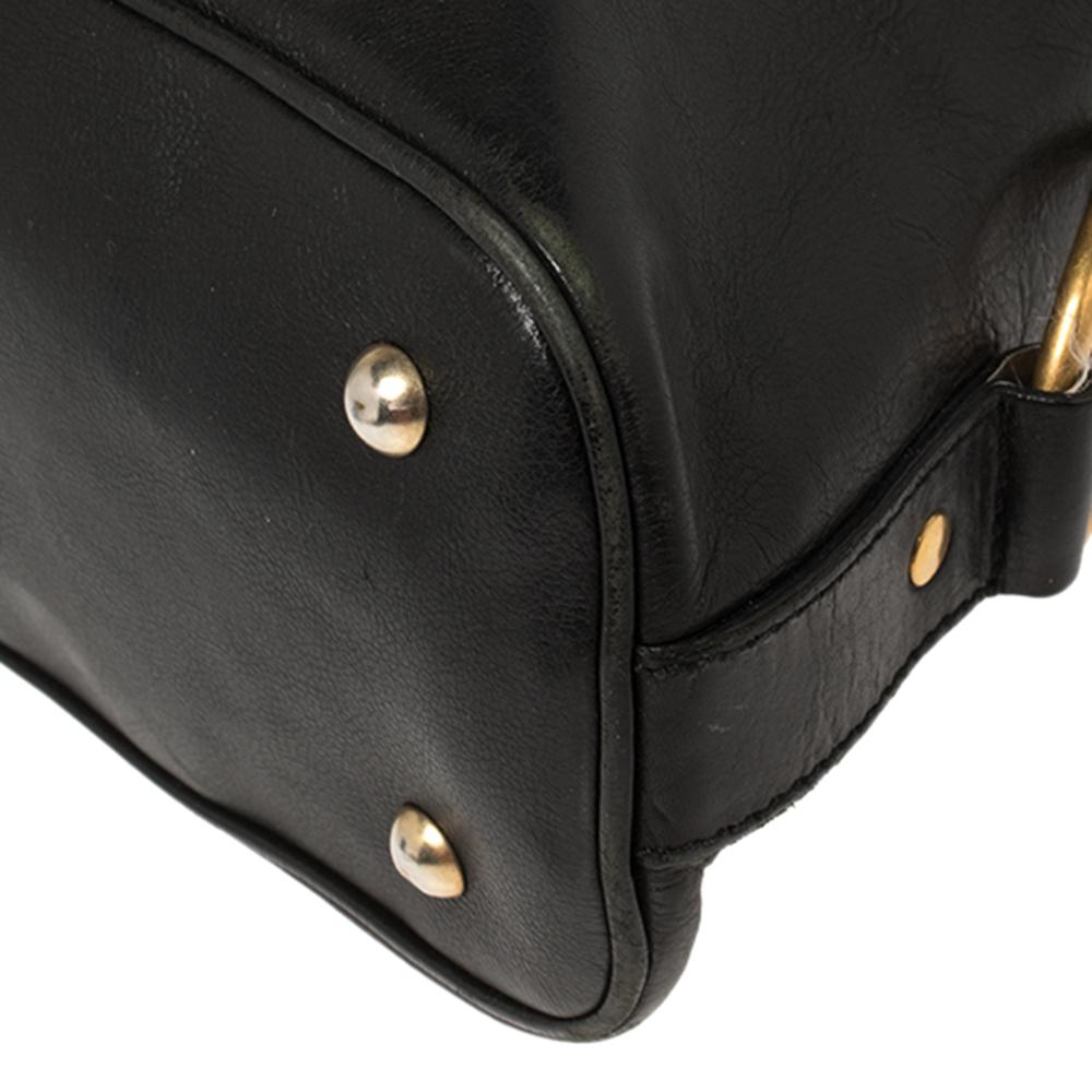 Yves Saint Laurent Black Leather Medium Muse Satchel 3