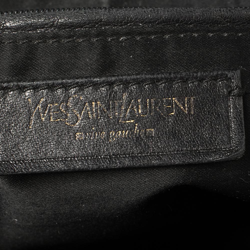 Yves Saint Laurent Black Leather Medium Muse Satchel 4