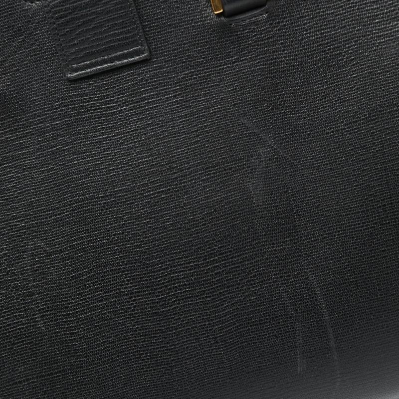 Yves Saint Laurent Black Leather Medium Y Cabas Chyc Tote 5