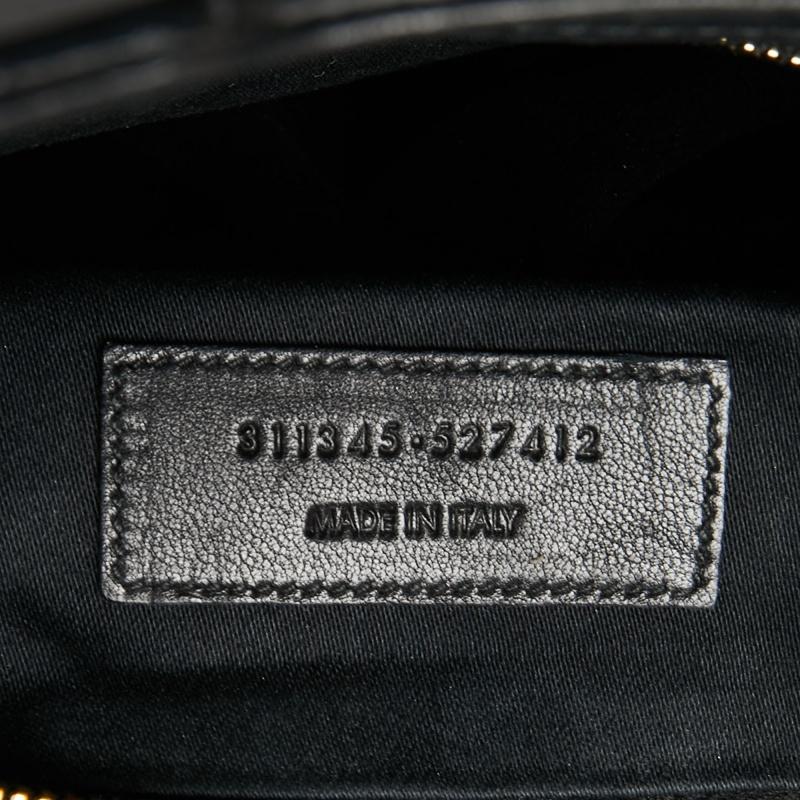Yves Saint Laurent Black Leather Medium Y Cabas Chyc Tote 8