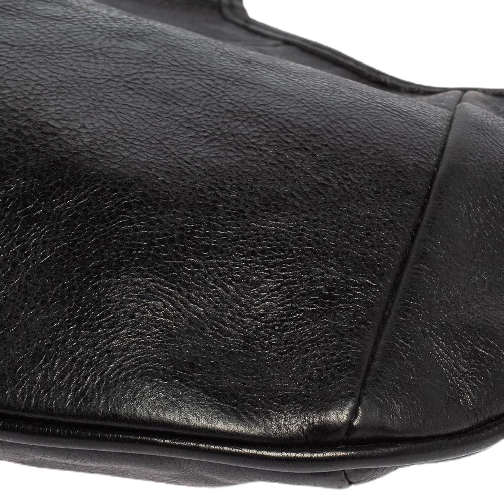 Yves Saint Laurent Black Leather Mini Mombasa Hobo 4
