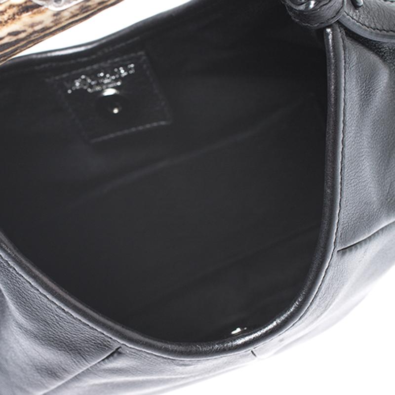 Yves Saint Laurent Black Leather Mini Mombasa Hobo 1