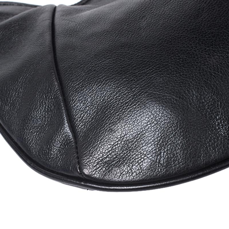 Yves Saint Laurent Black Leather Mini Mombasa Hobo 2
