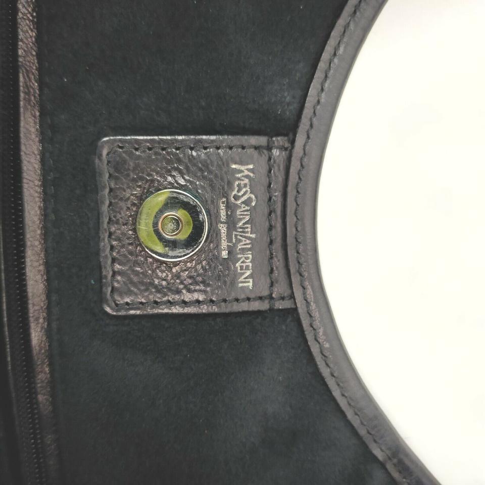 Yves Saint Laurent Black Leather Mombasa Hobo Bag  862906 3