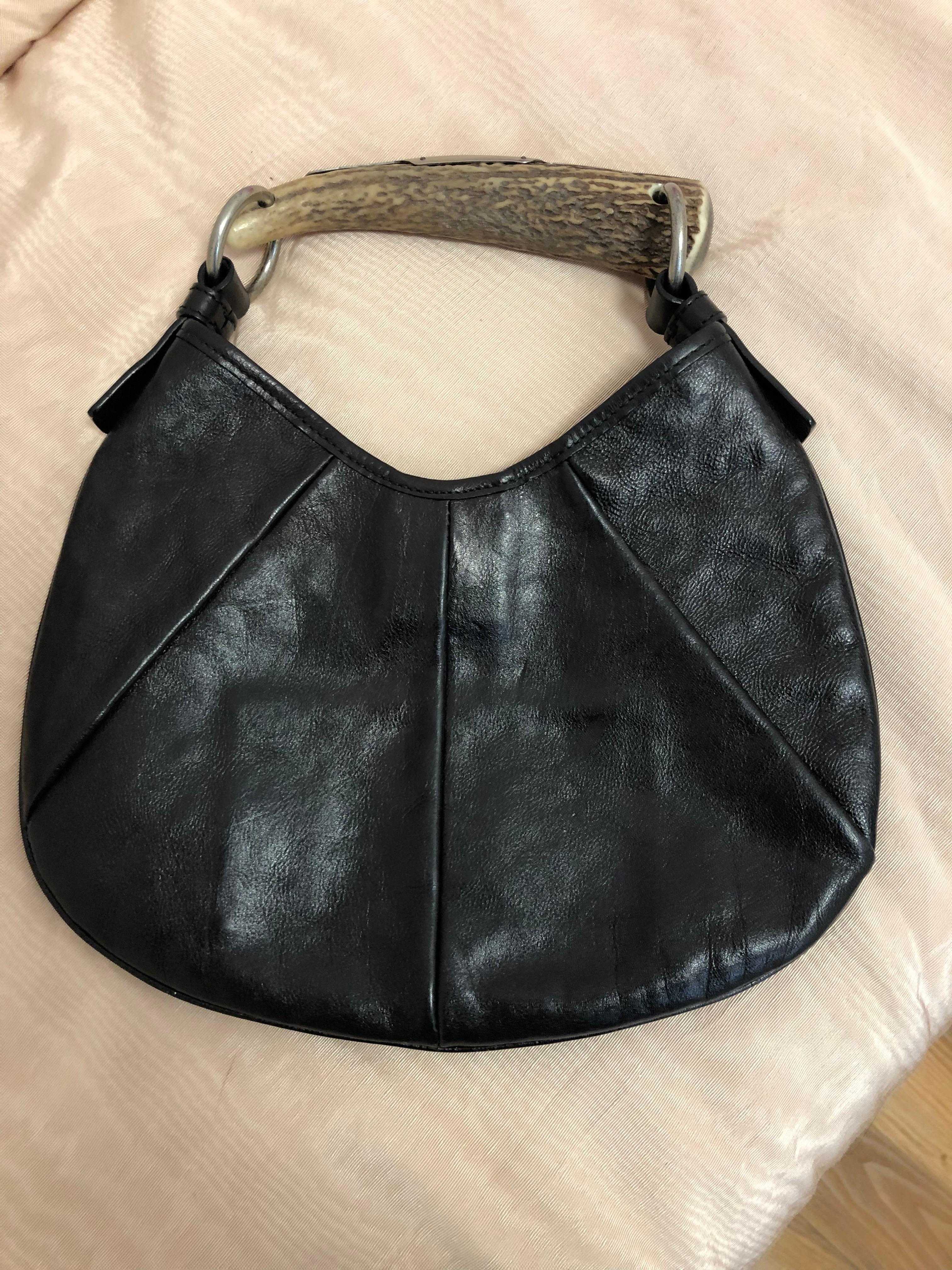 Yves Saint Laurent Black Leather Mombassa Handbag by Tom Ford 1