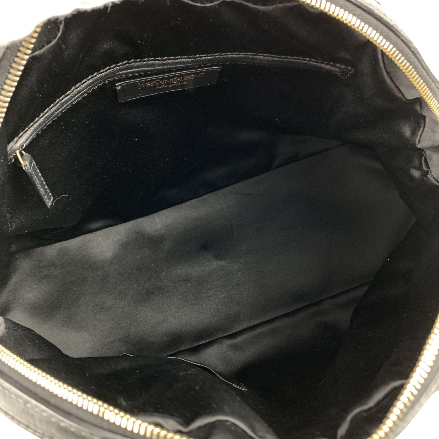 Yves Saint Laurent Black Leather Muse Tote Shoulder Bag 2