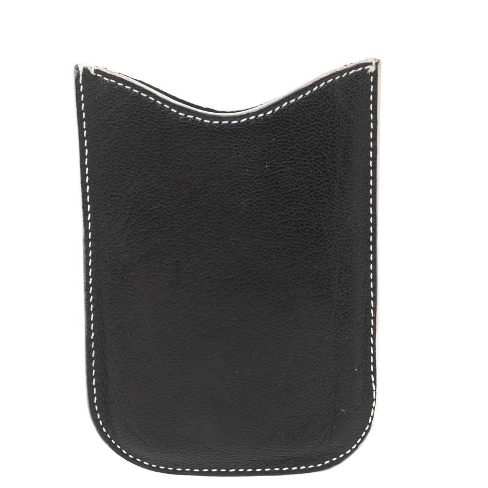 Women's Yves Saint Laurent Black Leather Phone Cover