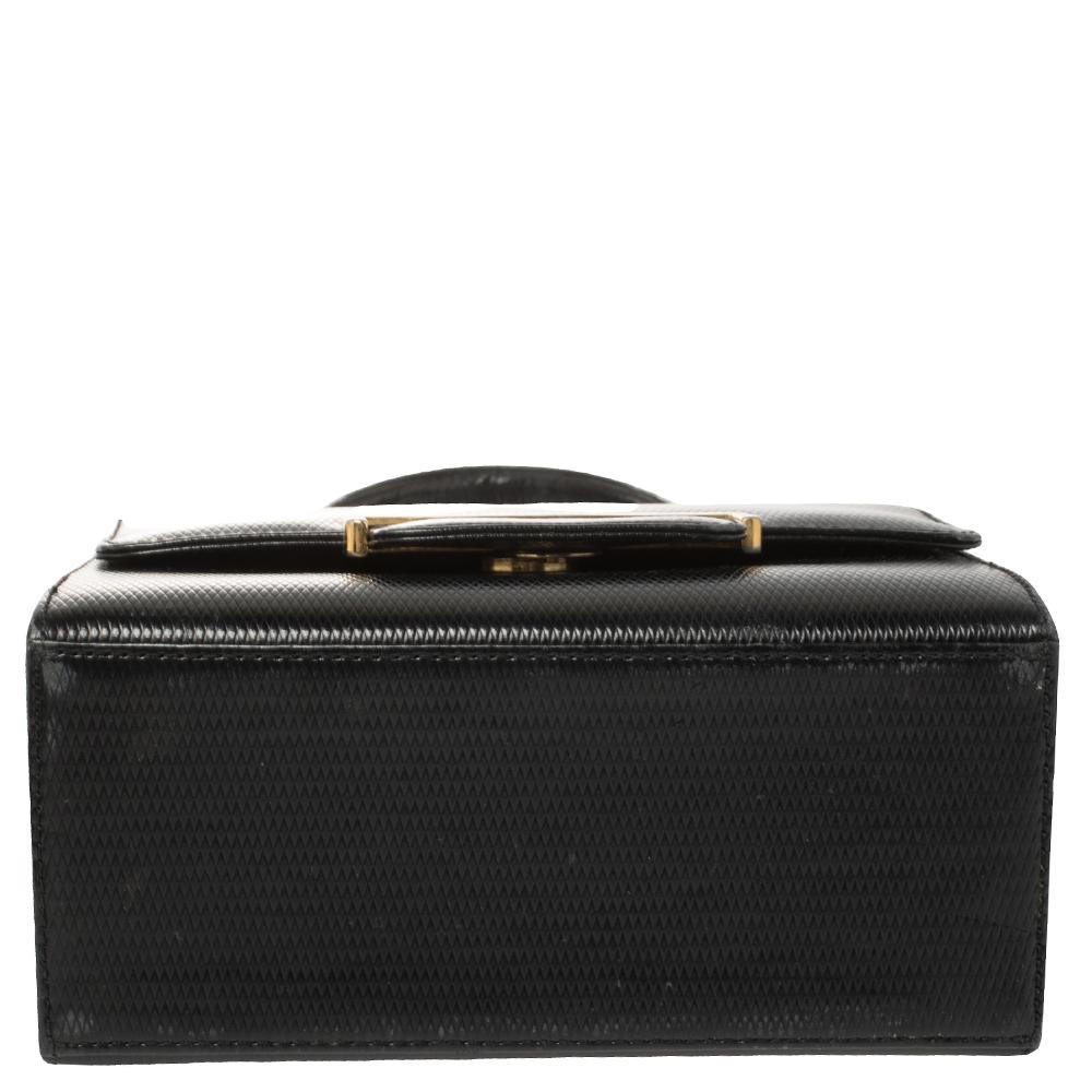 Yves Saint Laurent Black Leather Top Handle Bag 2