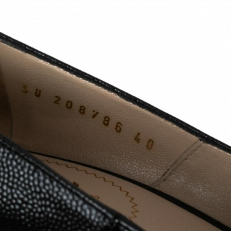 Yves Saint Laurent escarpins à plateforme en cuir noir Tribtoo Taille 40 Bon état - En vente à Dubai, Al Qouz 2