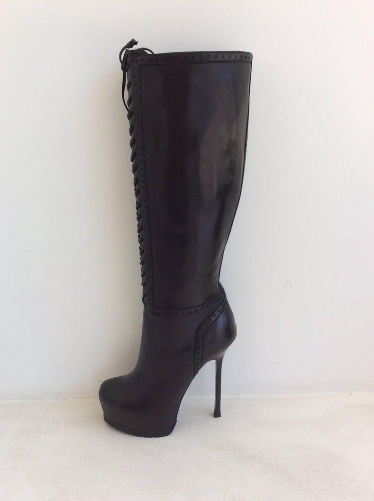 saint laurent high heel boots