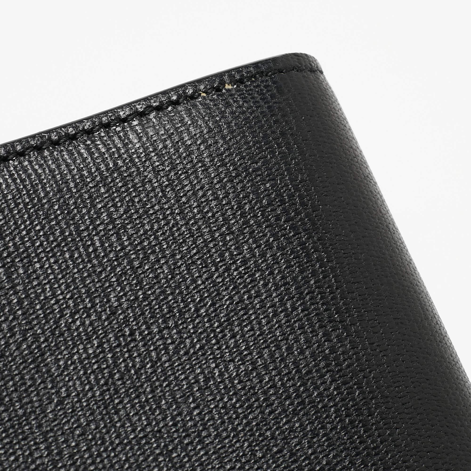 Yves Saint Laurent Black Leather Y Line Clutch 3