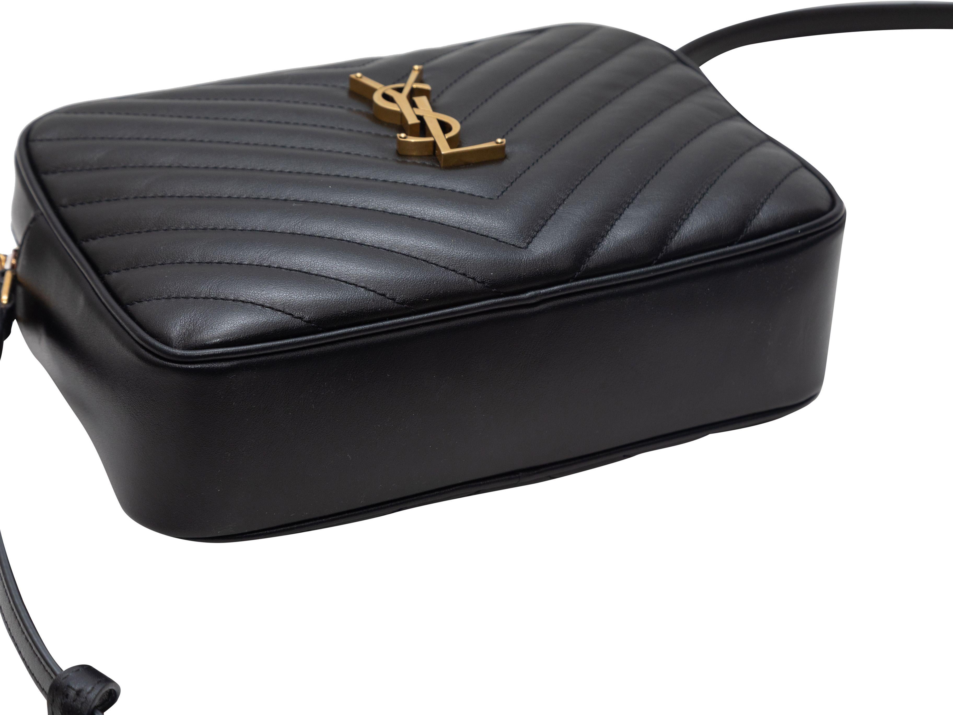 Yves Saint Laurent Black Lou Quilted Camera Bag For Sale at 1stDibs