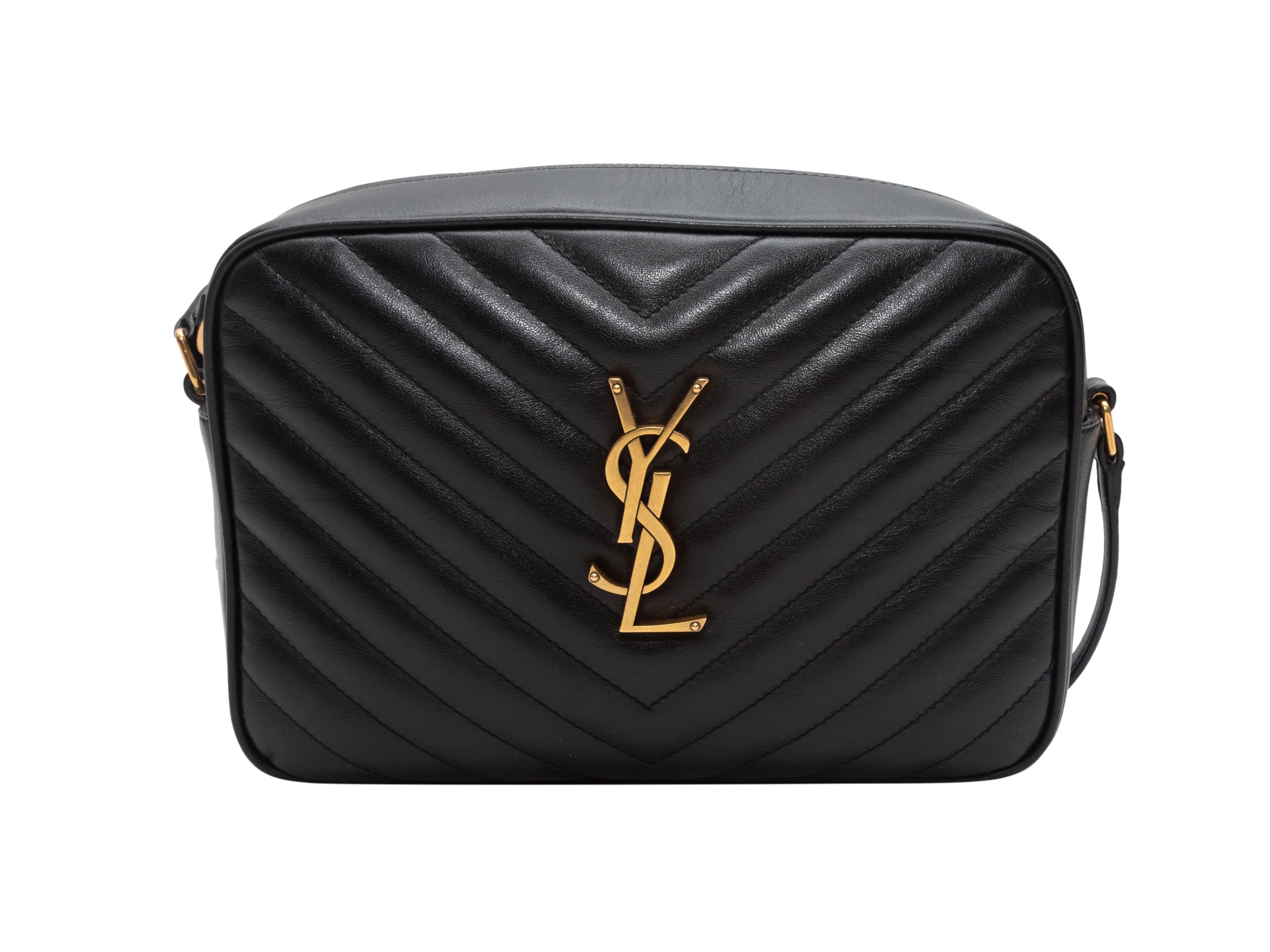 Yves Saint Laurent Black Lou Quilted Camera Bag For Sale at 1stDibs
