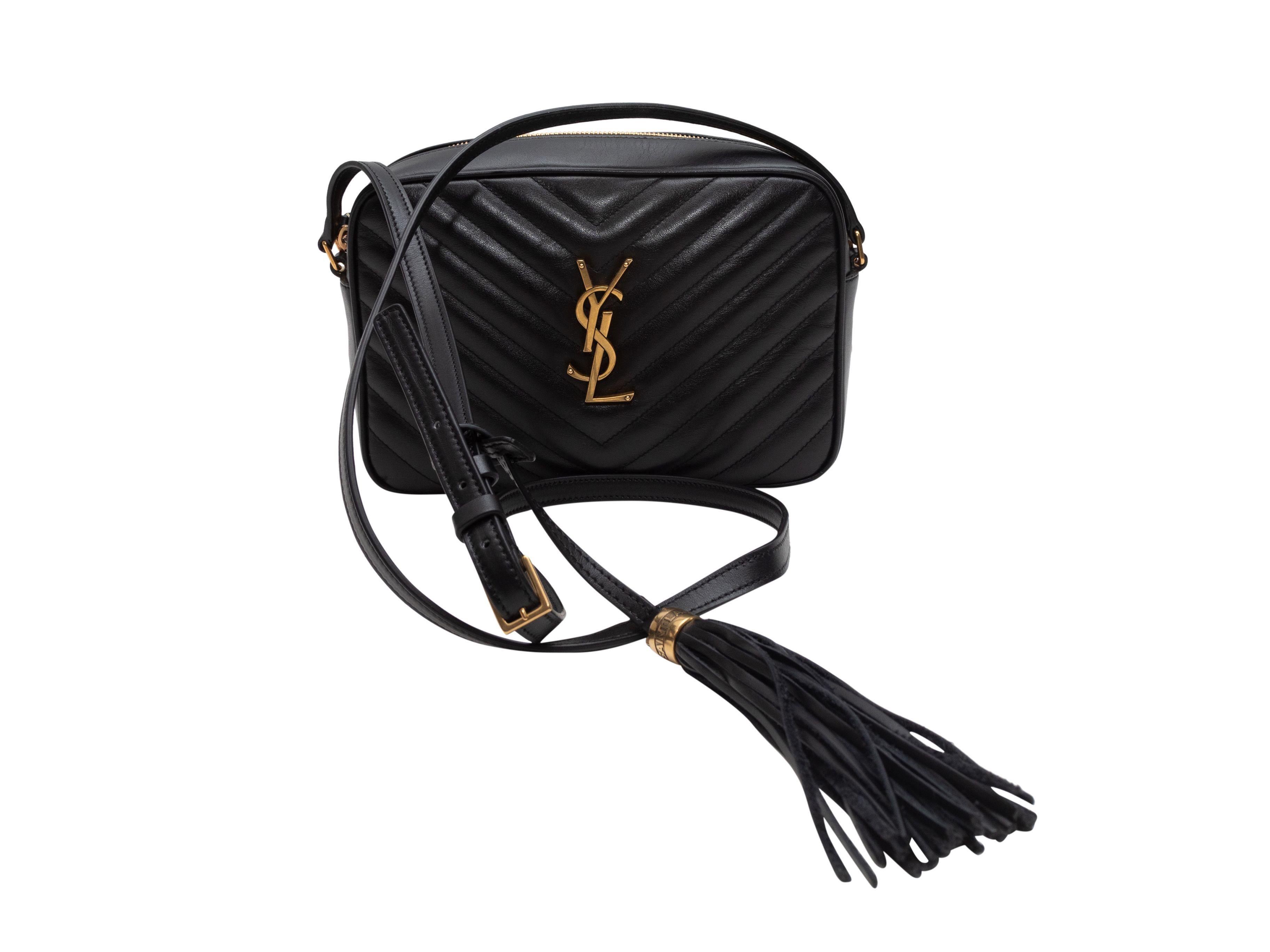 Yves Saint Laurent Black Lou Quilted Camera Bag For Sale at 1stDibs ysl camera bag black