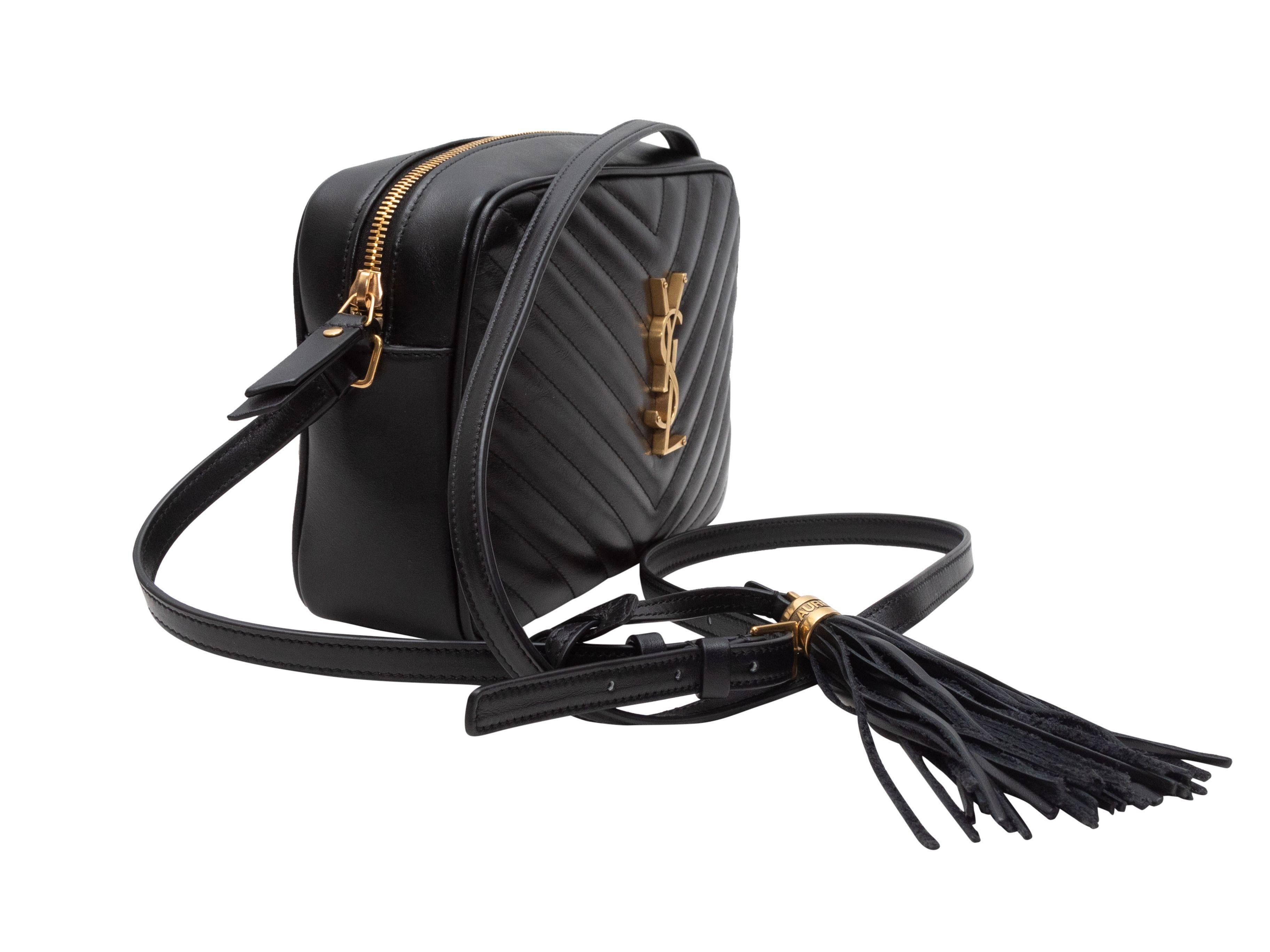 Yves Saint Laurent Black Lou Quilted Camera Bag For Sale at 1stDibs