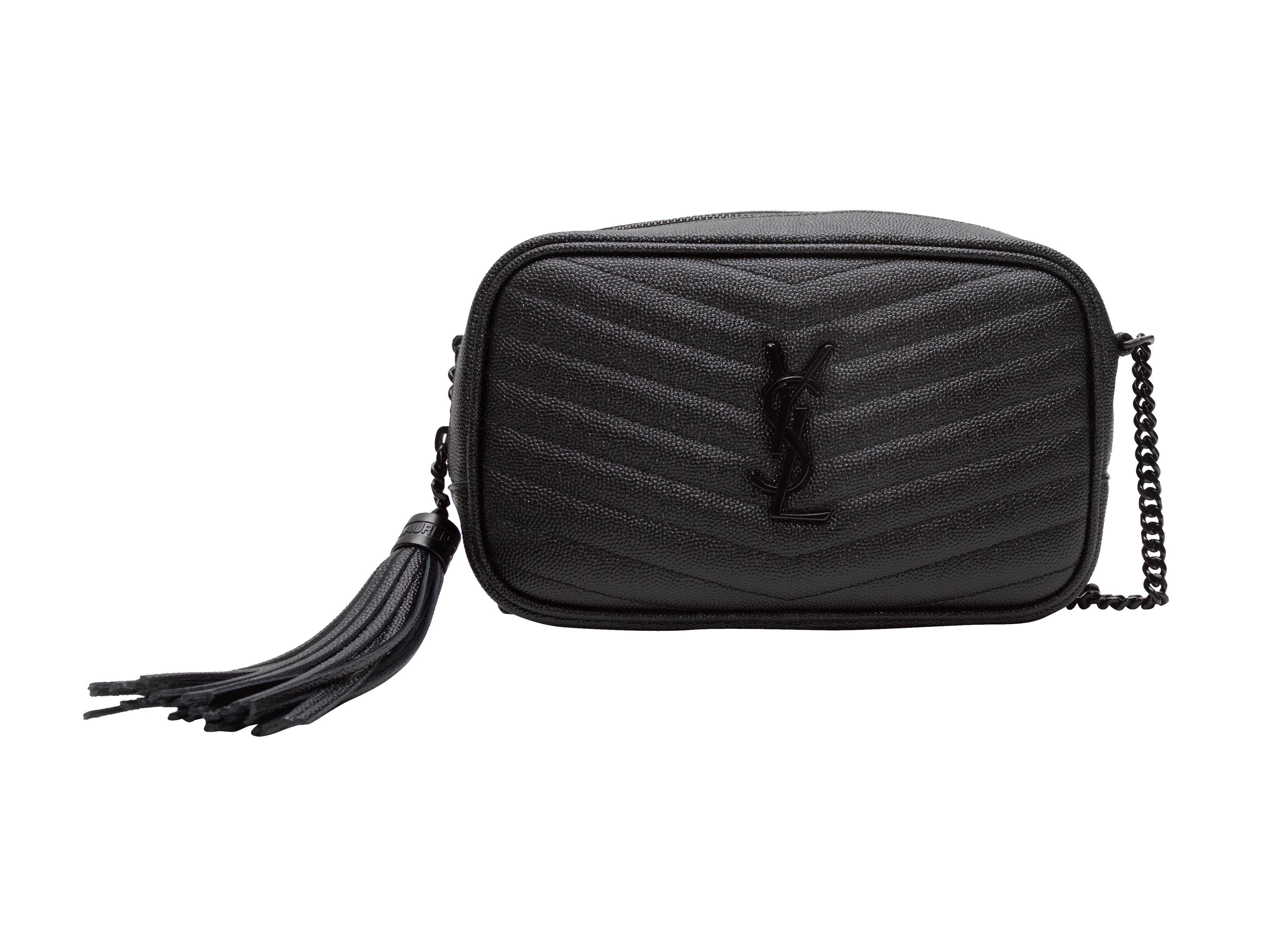 Women's Yves Saint Laurent Black Mini Lou Camera Bag