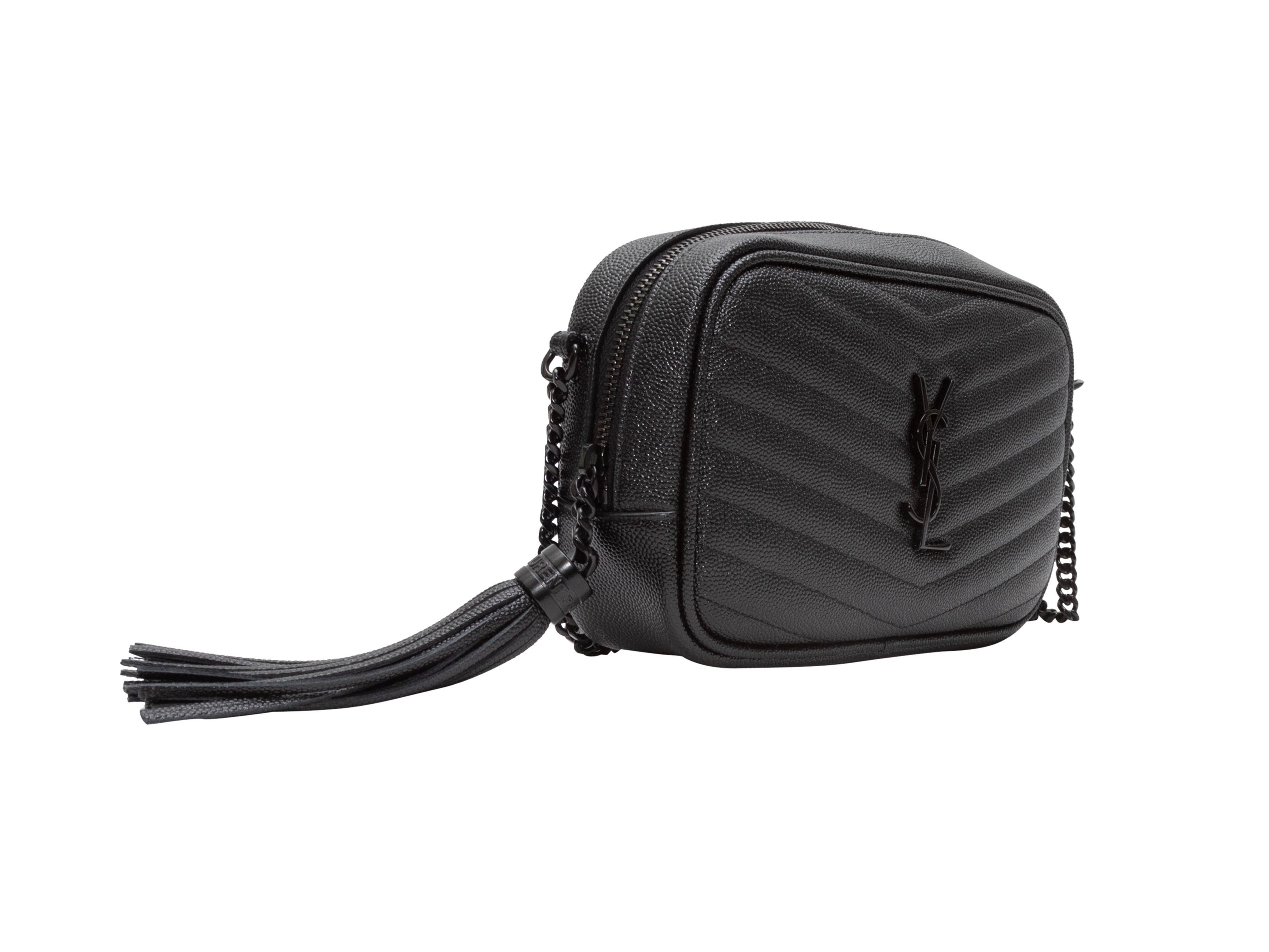Yves Saint Laurent Black Mini Lou Camera Bag 1