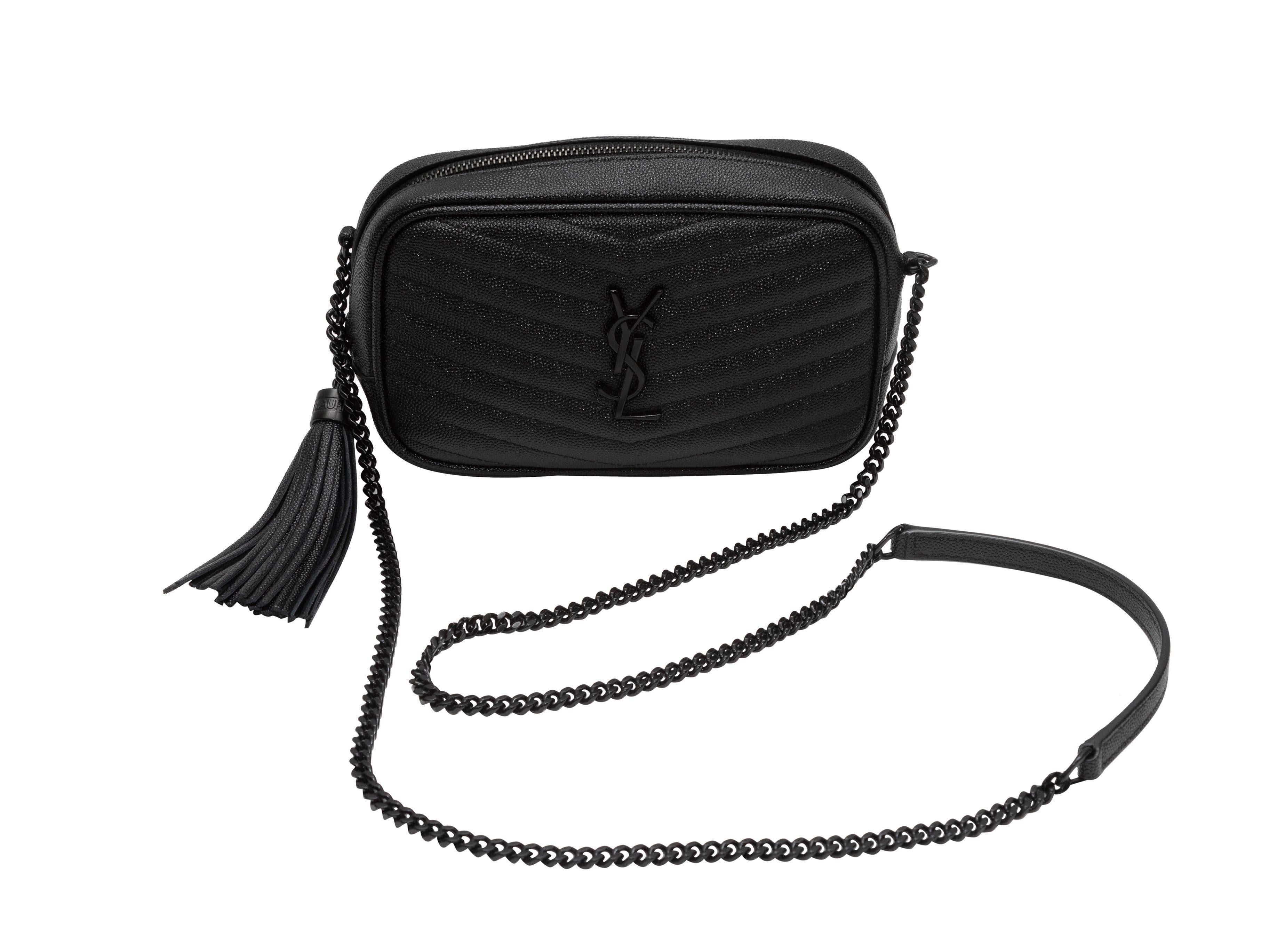 Yves Saint Laurent Black Mini Lou Camera Bag 3