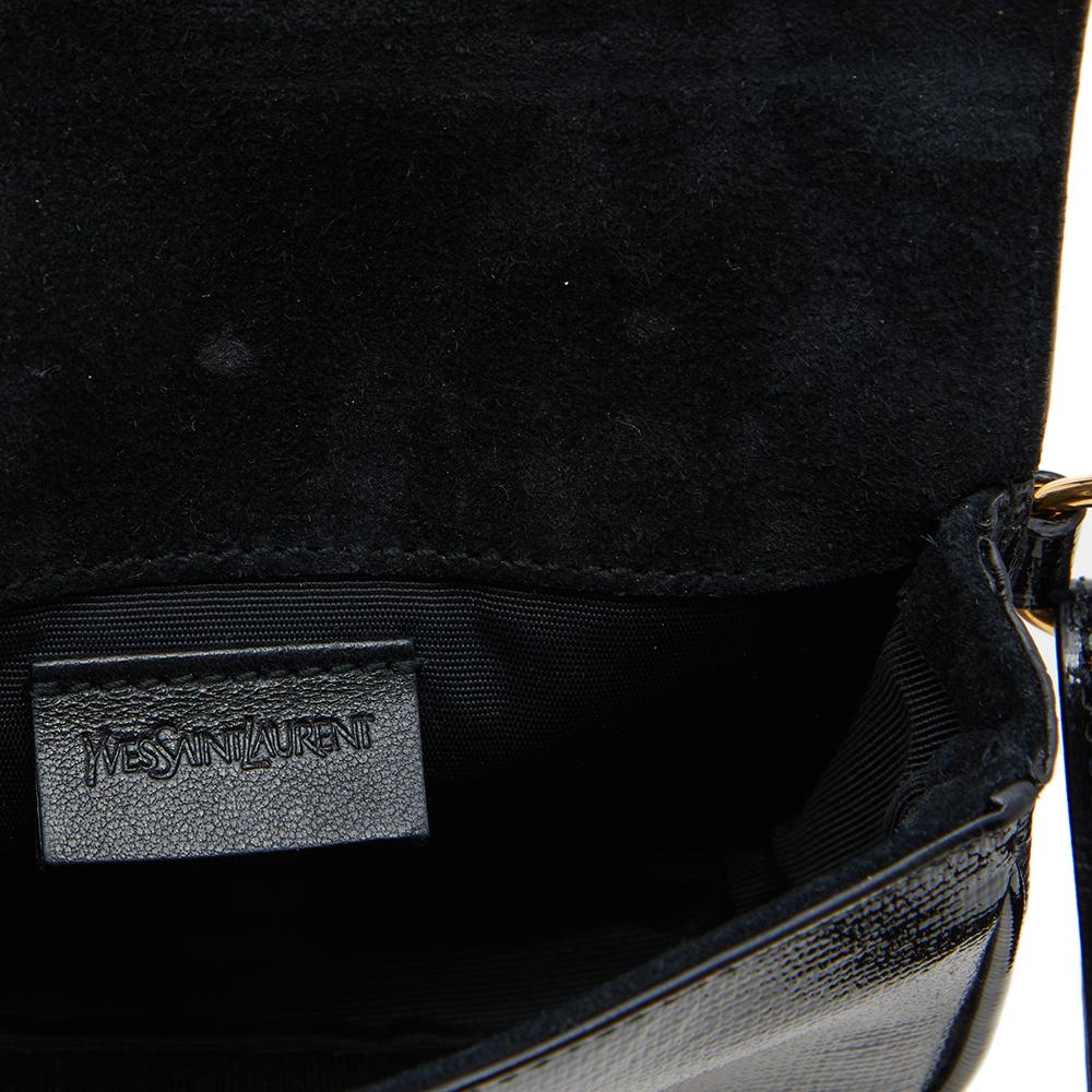 Yves Saint Laurent Black Patent Chyc Mini Belt Bag 4