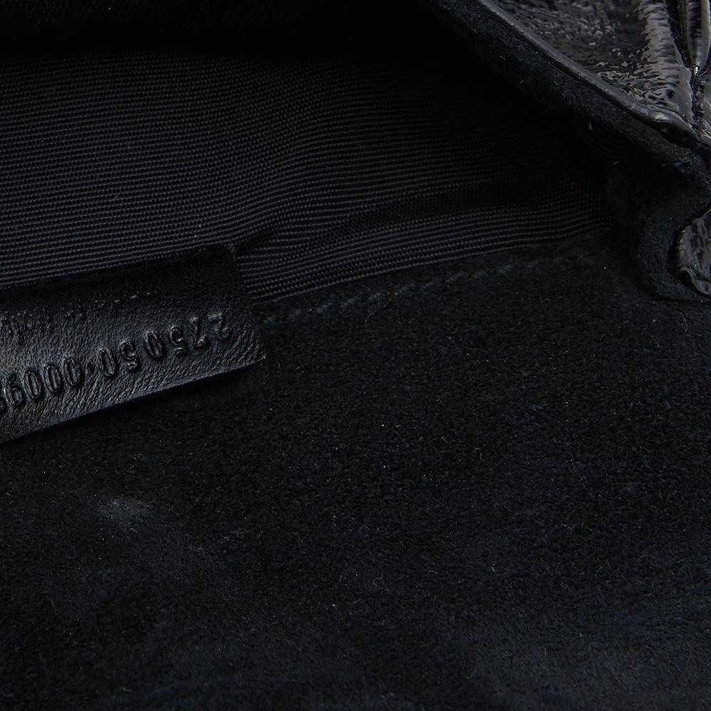 Women's Yves Saint Laurent Black Patent Chyc Mini Belt Bag