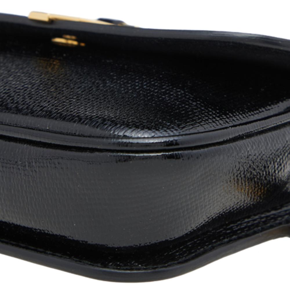 Yves Saint Laurent Black Patent Chyc Mini Belt Bag 2