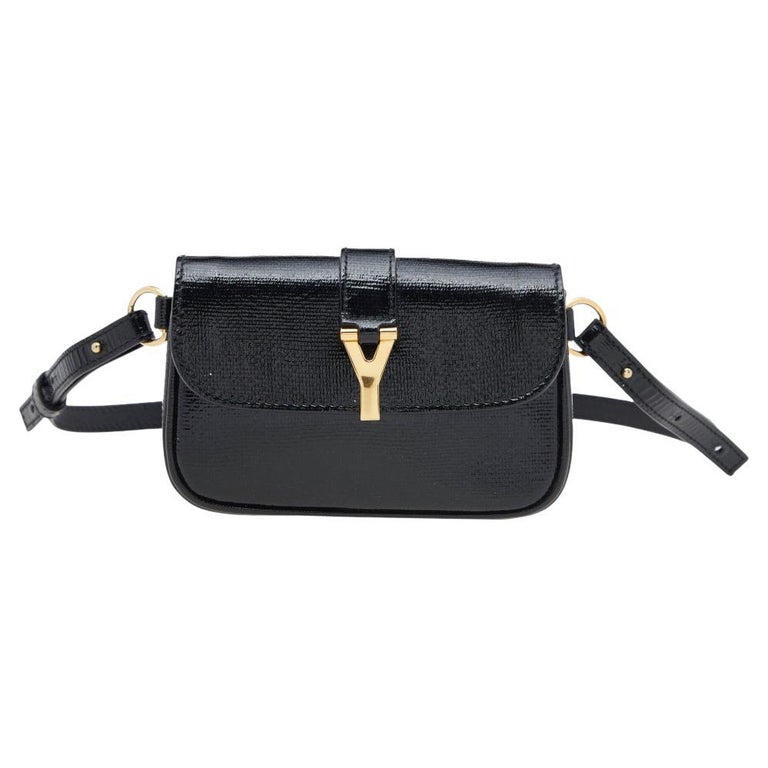 Yves Saint Laurent Black Patent Chyc Mini Belt Bag at 1stDibs | ysl fanny  pack, ysl belt bag, ysl mini belt bag